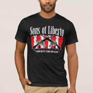 Sons of Liberty LIBERTY OR DEATH men's dark tee