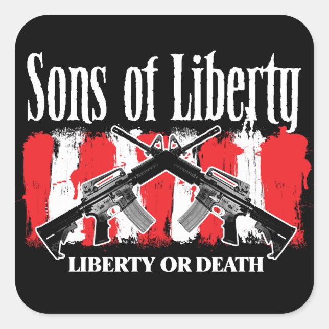 Sons of Liberty LIBERTY OR DEATH stickers (Front)