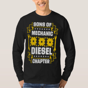 Sons Of Mechanic Diesel Chapter Car Vehicle Repair T-Shirt