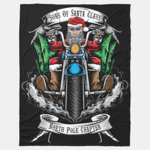 Sons Of Santa Claus North Pole Chapter Fleece Blanket