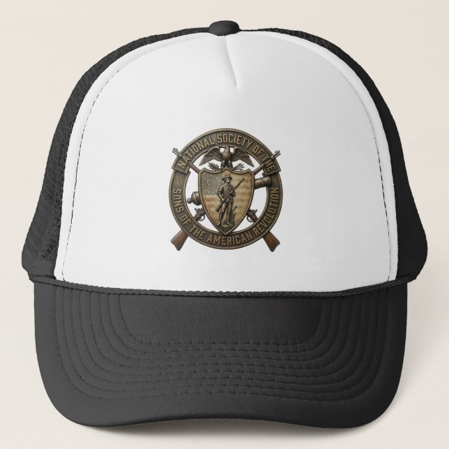 Sons of the American Revolution Ancestor Pride  Trucker Hat (Front)