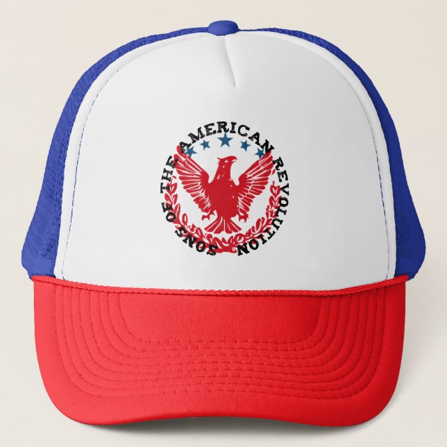Sons of the American Revolution Patriot Eagle Star Trucker Hat (Front)