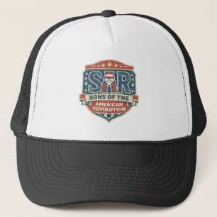 Sons of the American Revolution SAR Patriotic Logo Trucker Hat