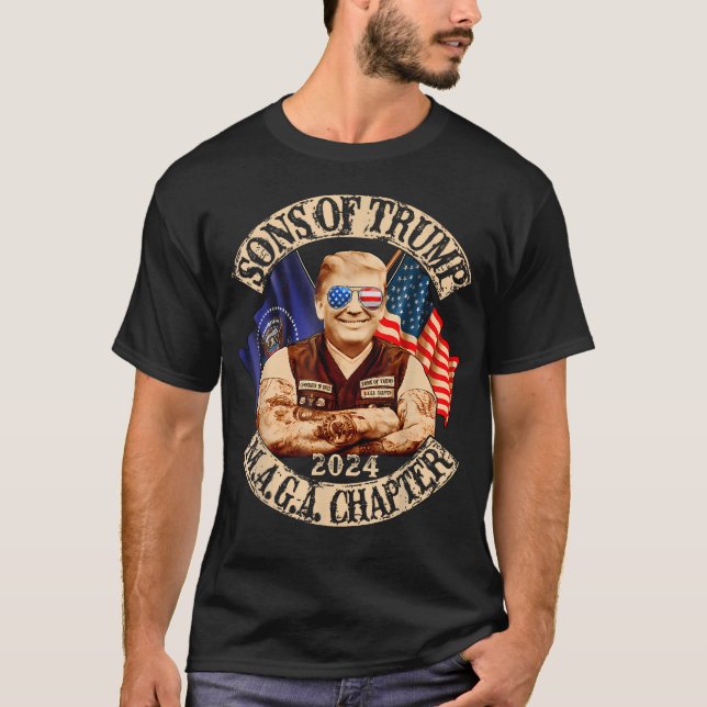 Sons Of Trump Maga Chapter 2024 T-Shirt (Front)