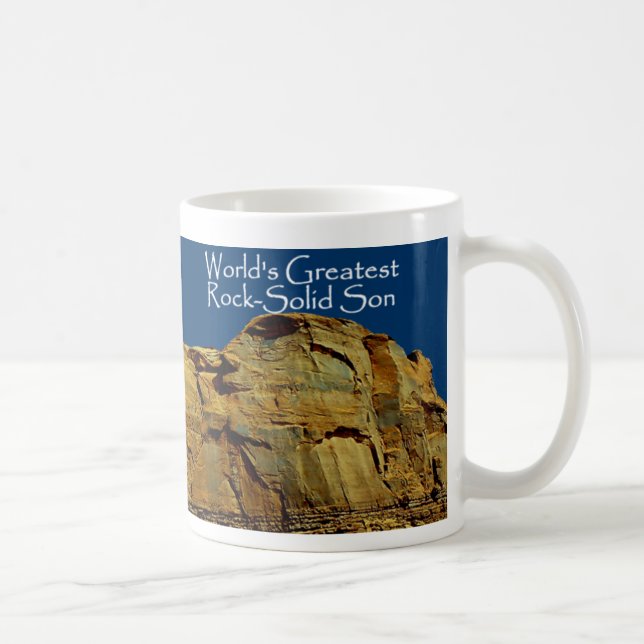 Son's Rock-Solid Blue Mug (Right)