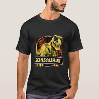 Sonsaurus Shirt T Rex Son Saurus Dinosaur Boys Kid