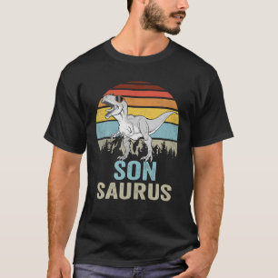 Sonsaurus T Rex Dinosaur Son Saurus Family Dinosau T-Shirt