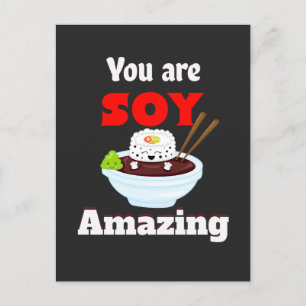 Sony amazing kawaii sushi postcard