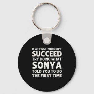 Sonya Name D Birthday Funny Christmas J  Key Ring