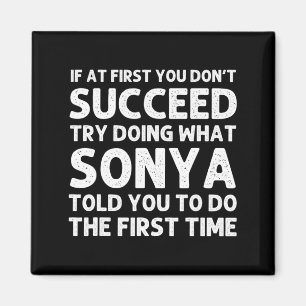 Sonya Name D Birthday Funny Christmas J  Magnet