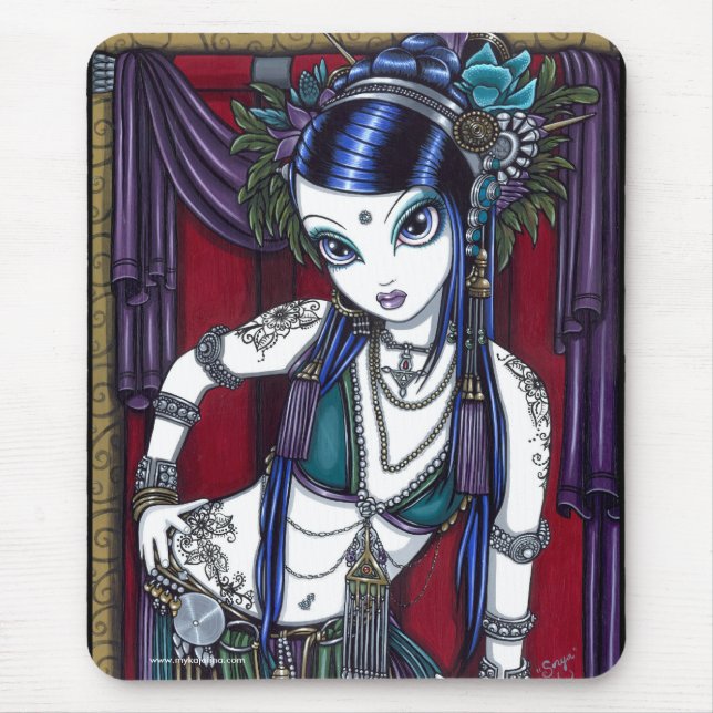 "Sonya" Tribal Fusion Belly Dancer Mousepad (Front)