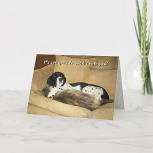 Soo good to cuddle with you holiday card