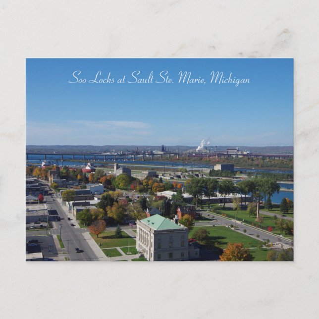 Soo Locks Post Card (Front)