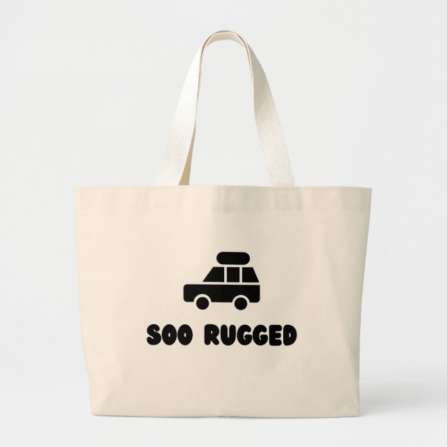 Soo Rugged Outdoorsy Tote Bag for Picnic & Gear (Front)