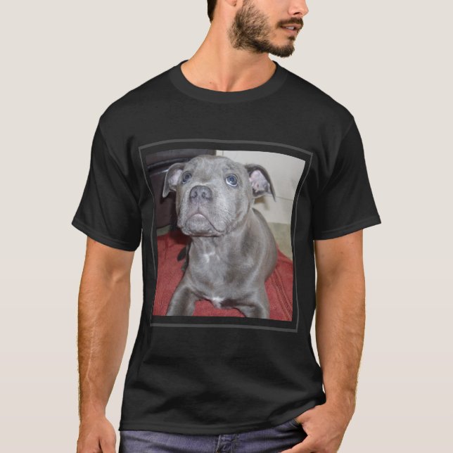Sooky Blue Staffordshire Bull Terrier Puppy, T-Shirt (Front)