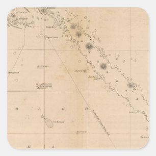 Sooloo Sea, Archipelago, Philippines Square Sticker