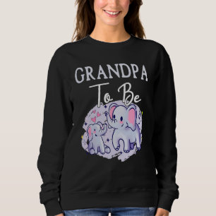 Soon Grandpa To Be Elephants For Baby Shower Gende Sweatshirt
