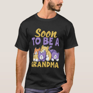 Soon To Be A Grandma With Cats For T-Shirt