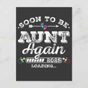 Soon to Be Aunt Again 2025 Loading Postcard