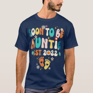 Soon To Be Auntie 2023 Auntie Pregnancy Announceme T-Shirt