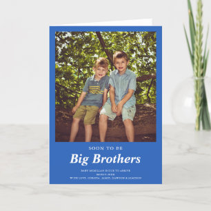 Soon to Be Big Brother's Photo Pregnancy Blue Anno Announcement