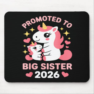 Soon to be big sister 2026 cute promoted to big mouse pad