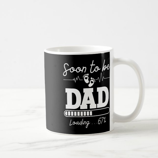 Soon To Be Dad 2026 Loading 67% New By  Coffee Mug (Right)