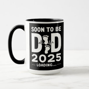 Soon To Be Dad Est 2025 New Dad To Be  Mug
