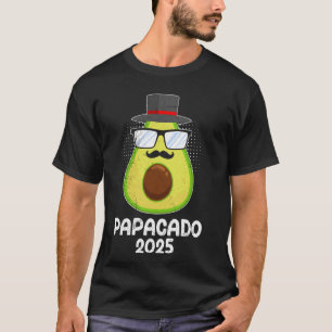 Soon to be Dad PAPACADO 2025 Future Father Funny A T-Shirt