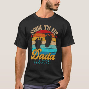 Soon To Be Dada 2023 Gender Reveal First Time Dada T-Shirt