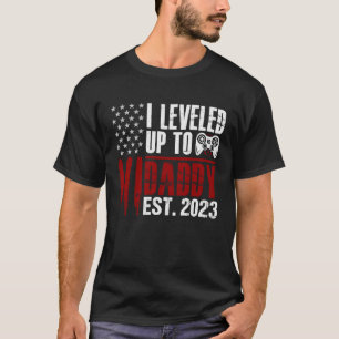 Soon to be Daddy 2023 First Time Dad American Flag T-Shirt