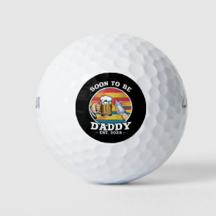 Soon To Be Daddy 2025 First Time Daddy 2025 Retro Golf Balls