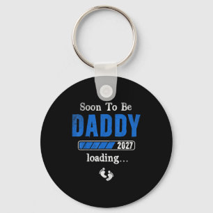 Soon to be daddy 2027 est 2027 father's day first key ring