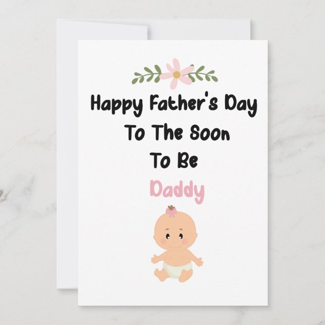Soon To Be Daddy Card (Front)