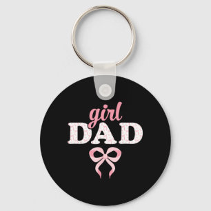 Soon to Be Daddy of Girl Promoted to Daddy nk Bow Key Ring