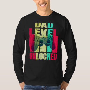 Soon To Be Father Dad Level Unlocked Pregnancy Ann T-Shirt