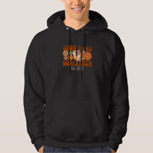 Soon To Be Godfather 2023 Groovy Pregnancy Announc Hoodie