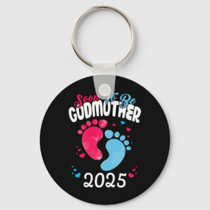 Soon To Be Godmother 2025 Pregnancy Announcement Key Ring