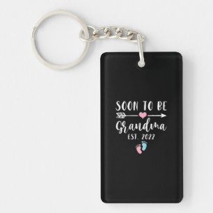 Soon To Be Grandma 2022 For New Grandma Key Ring