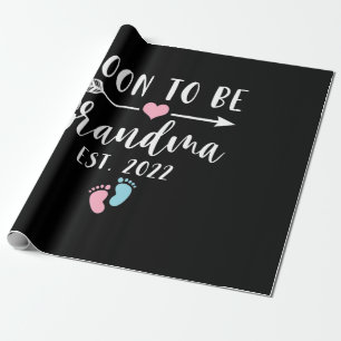 Soon To Be Grandma 2022 For New Grandma Wrapping Paper
