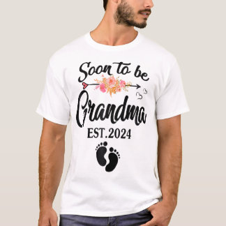 Soon to be Grandma 2024  Mother's Day For New Gran T-Shirt