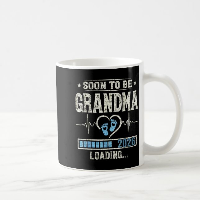 Soon To Be Grandma 2026 Expecting Baby Promoted Gr Coffee Mug (Right)