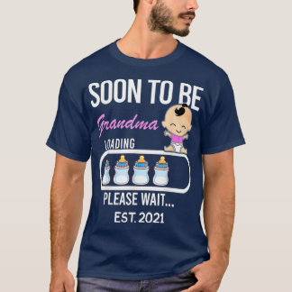 Soon To Be Grandma EST 2021 2020 Gift Tee Funny