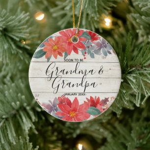 Soon To Be Grandma & Grandpa Ornament Gift