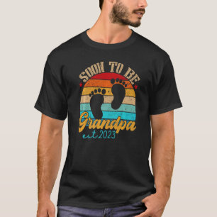 Soon To Be Grandpa 2023 Gender Reveal First Time N T-Shirt