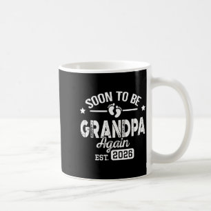 Soon To Be Grandpa Again Est 2026 Funny T Shirt Coffee Mug