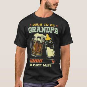 Soon To Be Grandpa Est 2025 Pregnancy Announcement T-Shirt