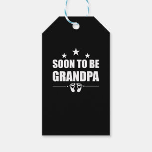 Soon To Be Grandpa Grandad Pregnancy Announcement Gift Tags