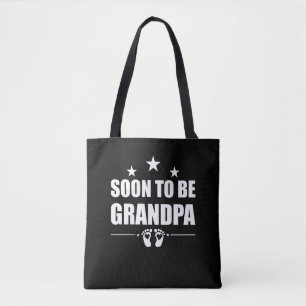 Soon To Be Grandpa Grandad Pregnancy Announcement Tote Bag