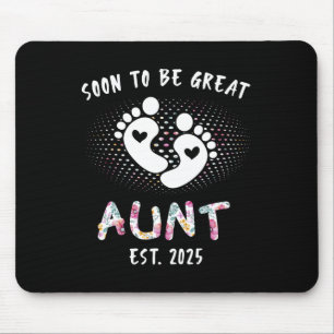 Soon To Be Great Aunt 2025 New Ba Mouse Pad